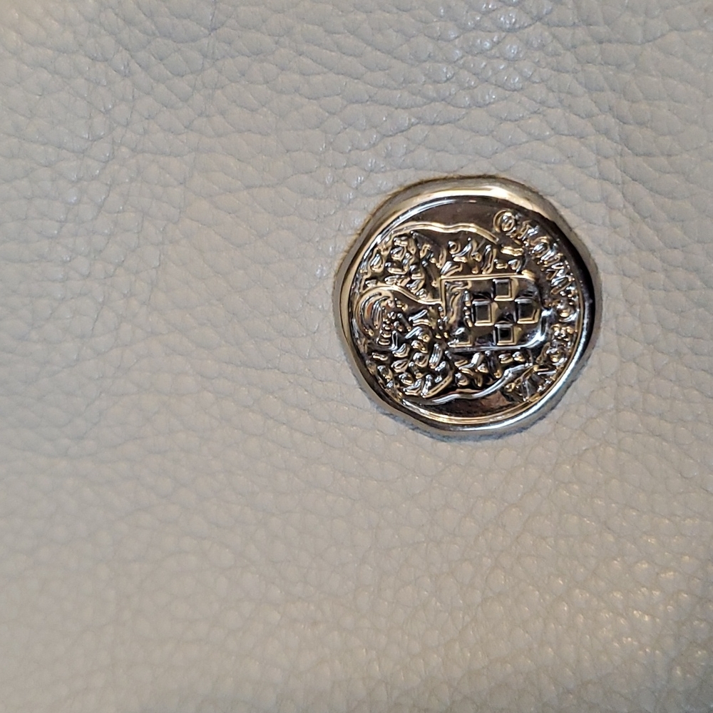 Vince Camuto Gray Leather Hobo Shoulder Bag with Dust bag